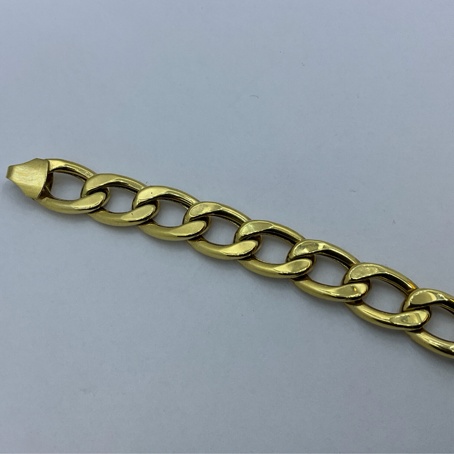 Armband für Herren 18K Gelbgold läng 19 cm bereit 1 cm 