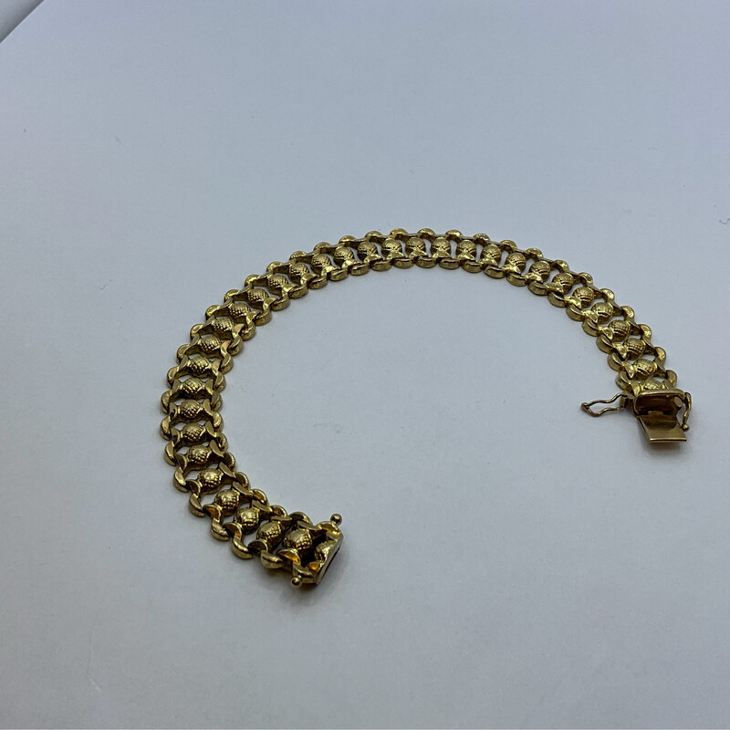 Armband unisex 18K Gold läng 20 cm bereit 1 cm 