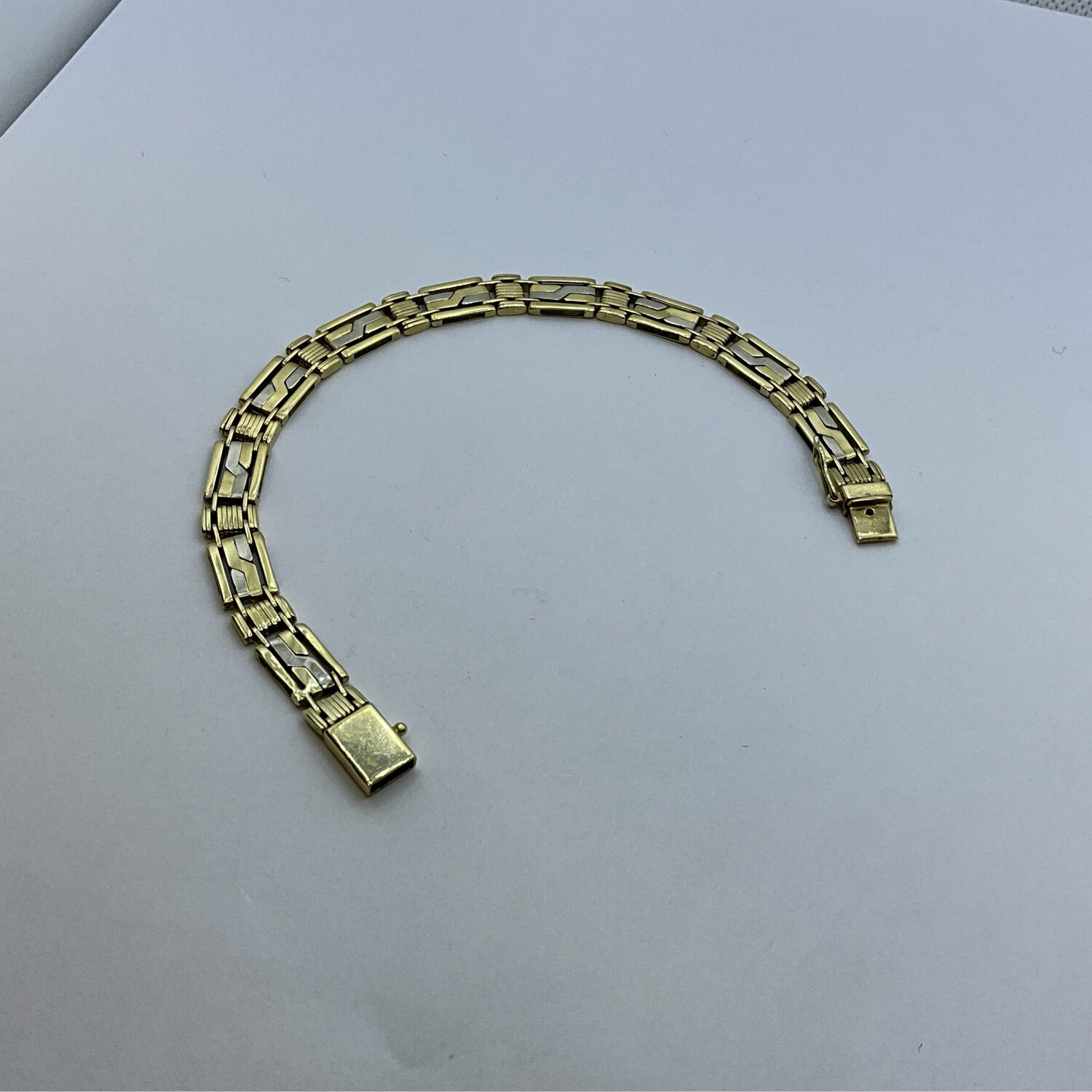 Armband für Herren und Damen 14K Gold läng 21 cm bereit 0.60 mm