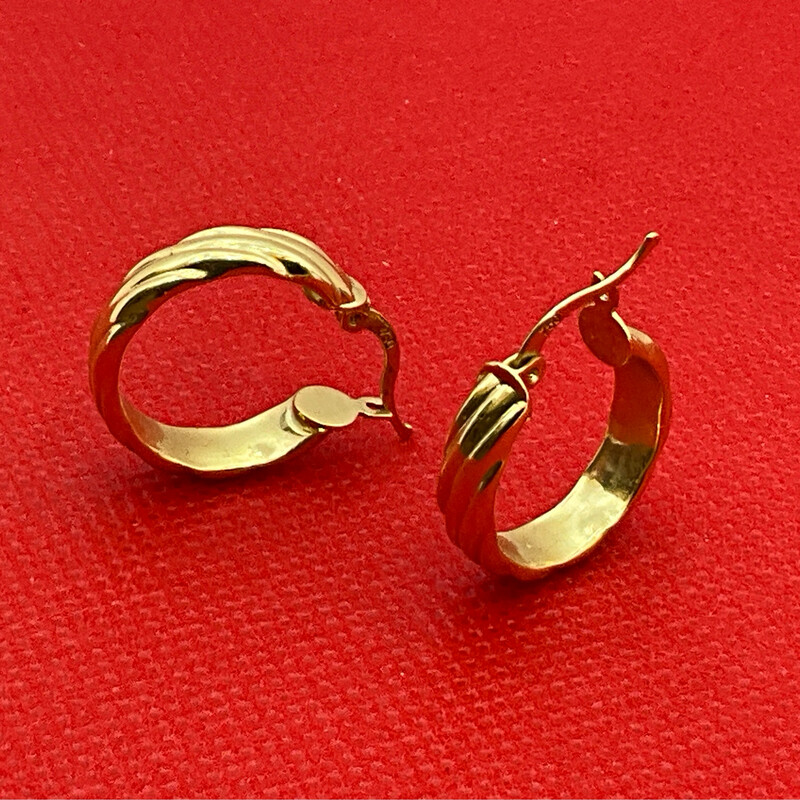 Ohrring für Damen 18K gelbgold 1.5 cm /1.5 cm 
