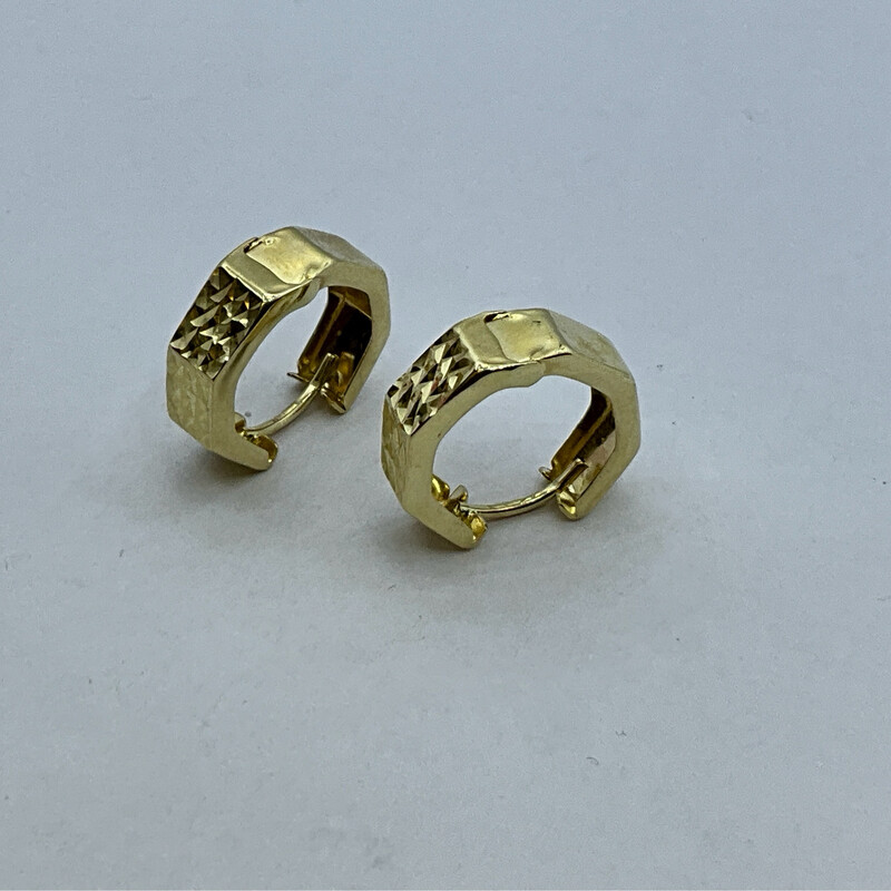 Ohrring  Unisex 14K GOLD Messen 1.5cm/1.5 cm /0.50 mm