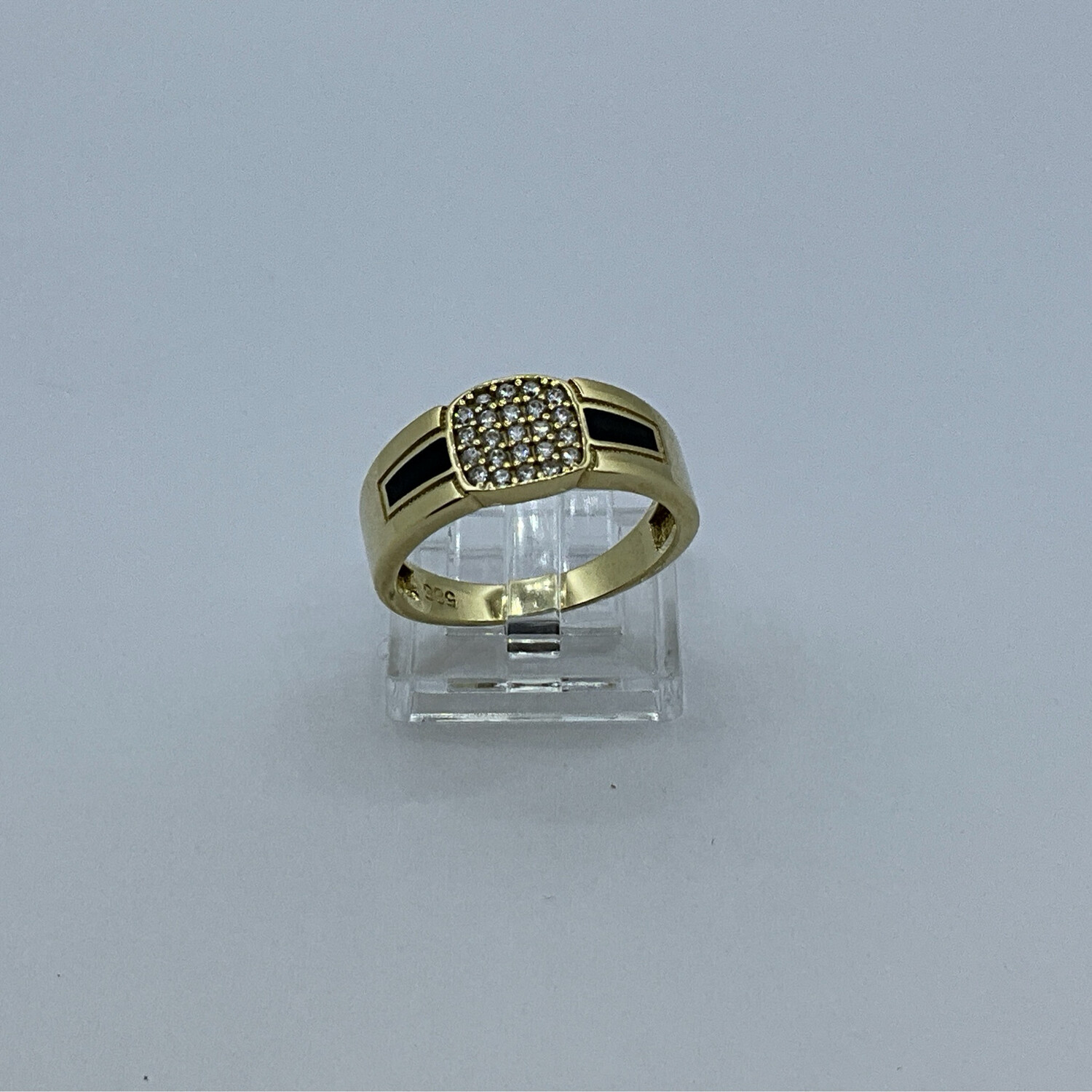 Ringe für Herren 14K gelbgold Messung:62-63