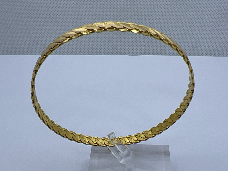 Armreif für Damen 22K Größe des Arms 6.5 cm/6.5 cm bereit  0.50 mm Gewicht 20 gr 