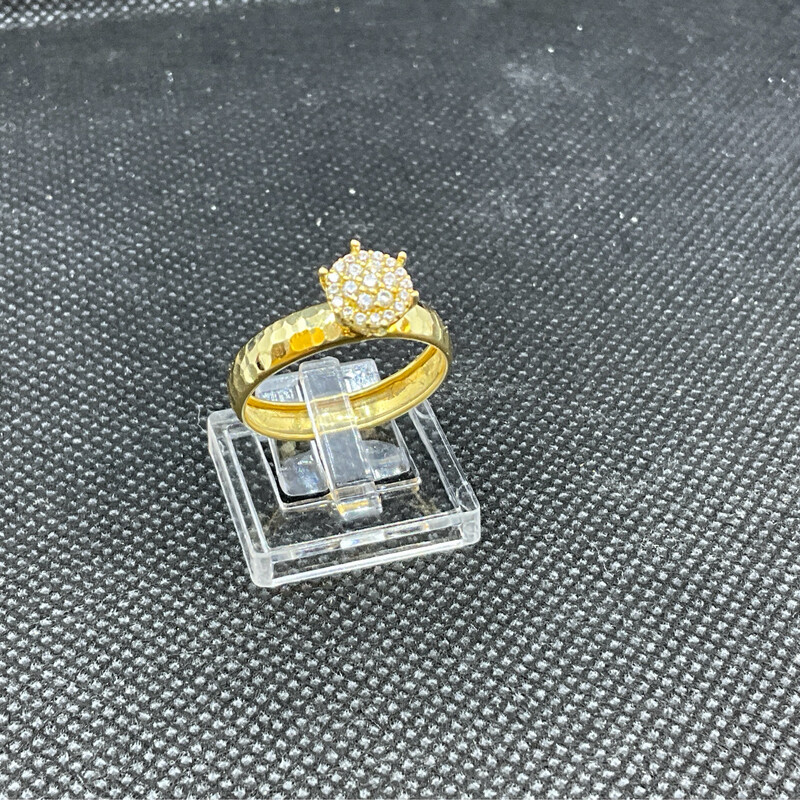 Verlobungsring  18K Gold Maßnahme 58-58.5 