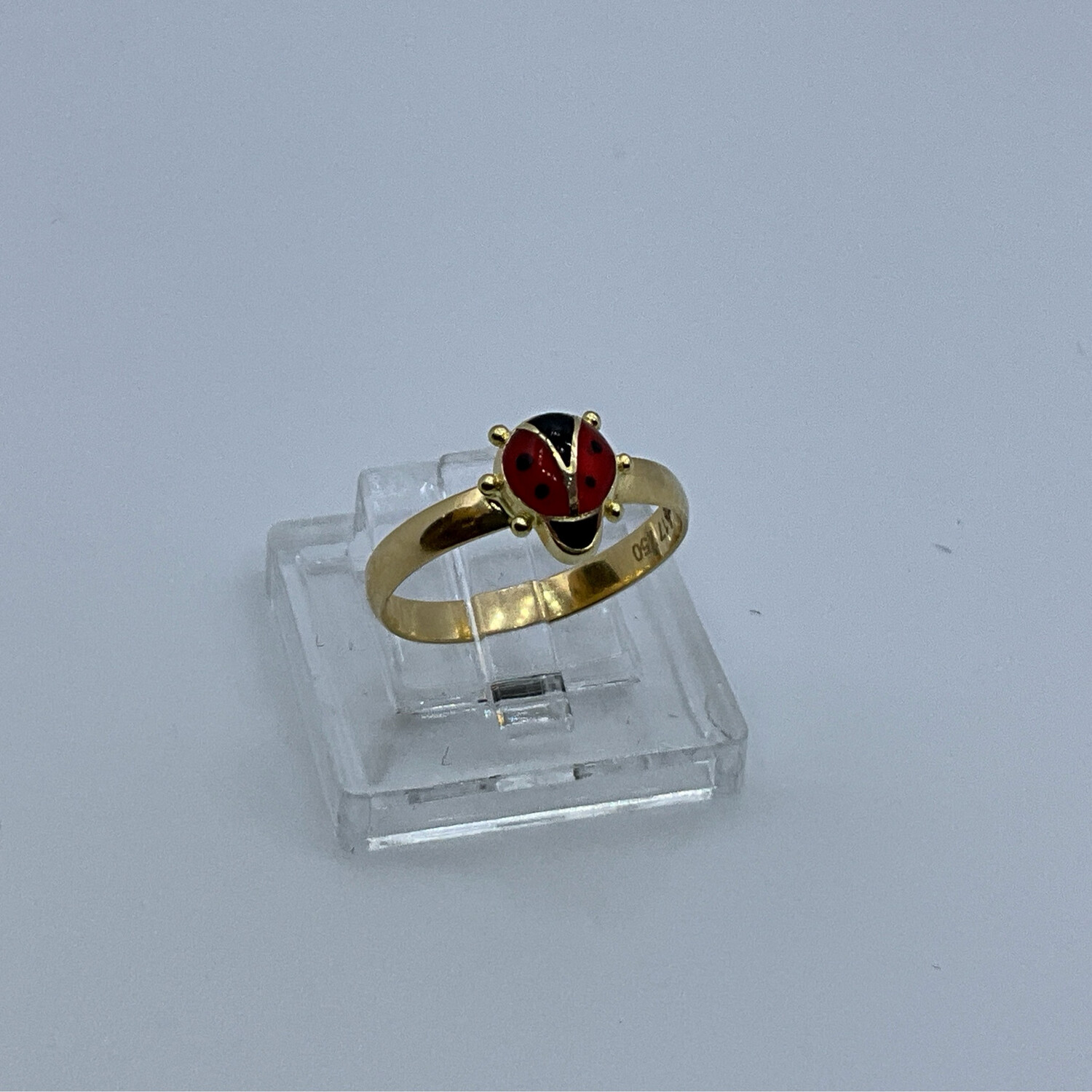KIDS Marinkäfer Ring 18 Karat Gold Finger abmessen 47