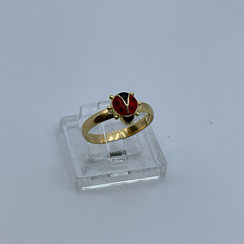 KIDS Marinkäfer Ring 18 Karat Gold Finger abmessen 47