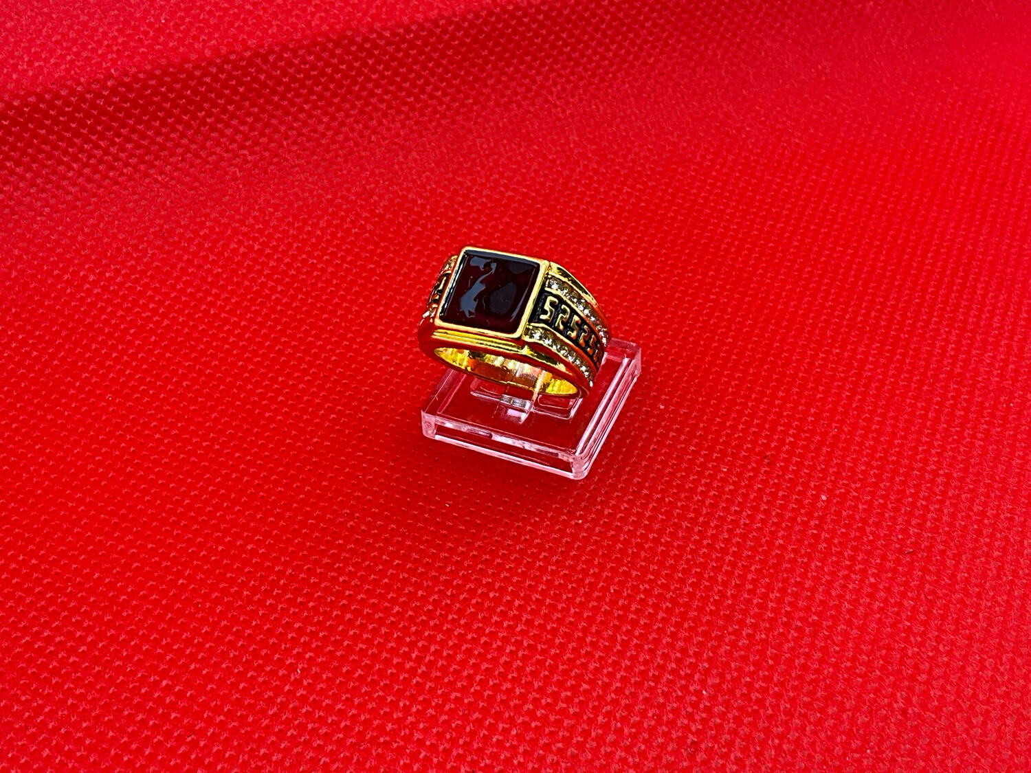 Ring Unisex  Sthal  Schwarz Size 53-53.5