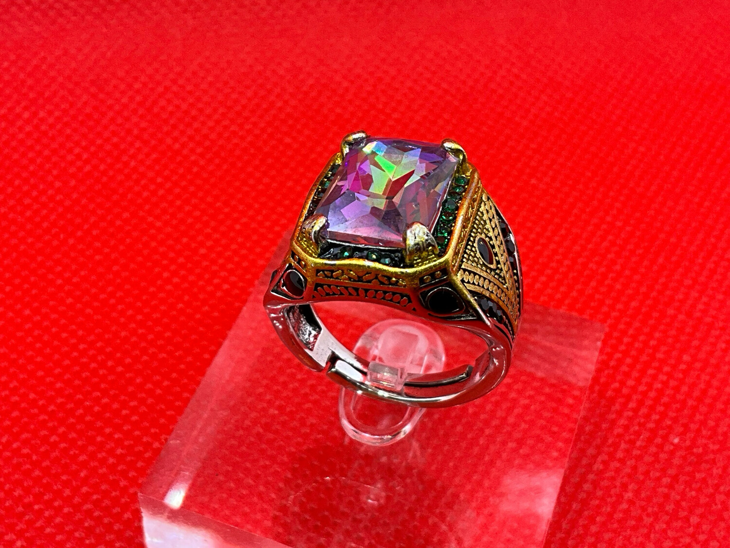 Herren Ring Sthal Size 61-62