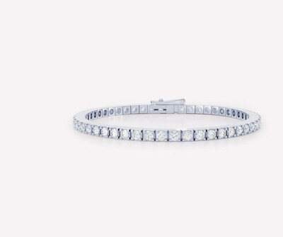 Tennisarmband 18K Weißgold mit DIAMANT Ct 6.53 