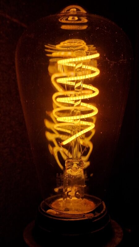 lucande e27 ledlamp smokeyglass