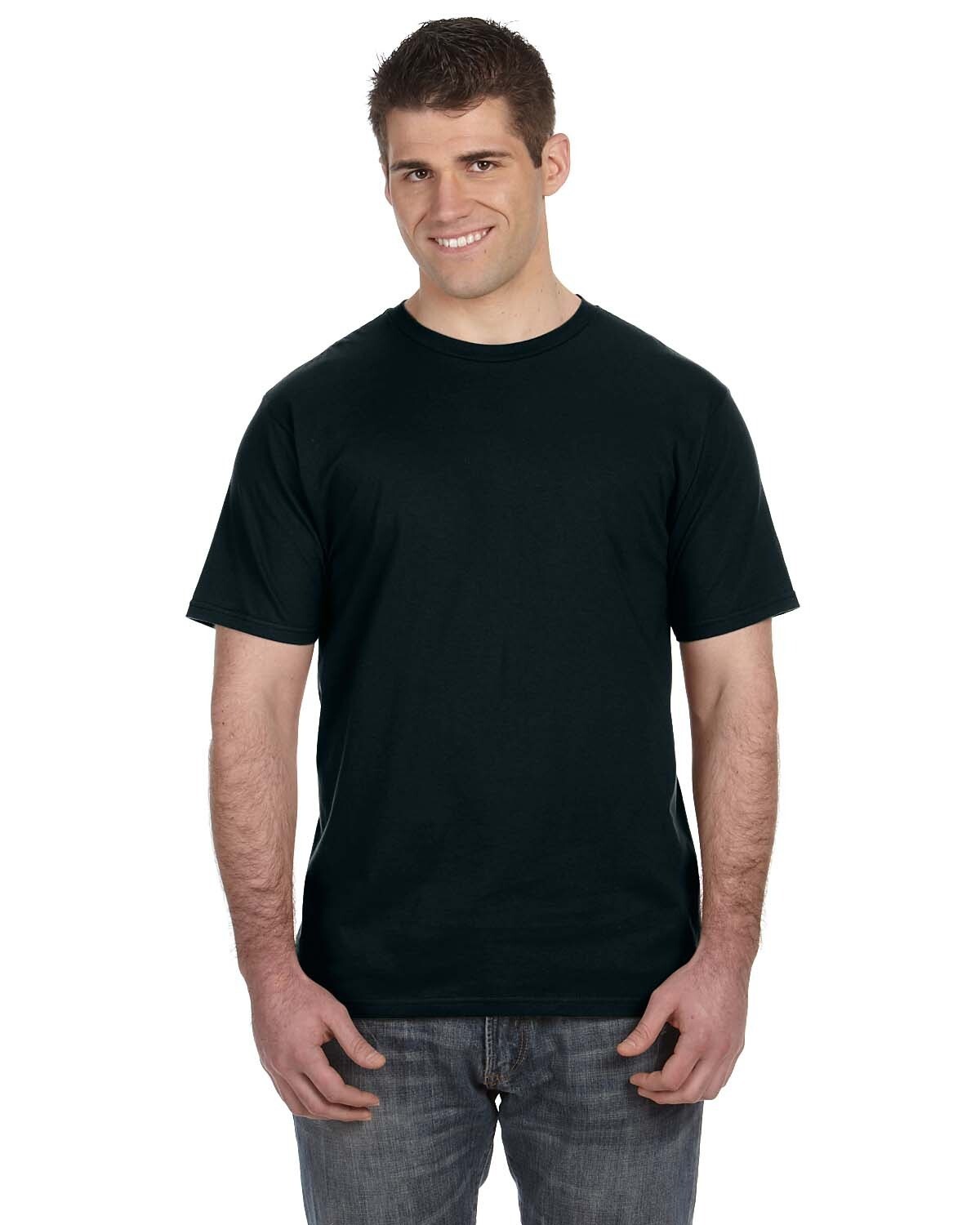 980A Anvil Lightweight T-Shirt, TShirt Color: Black