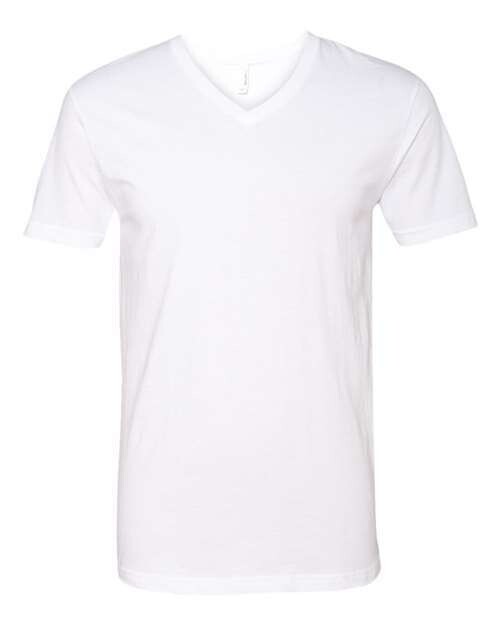 6240 Next Level Men's CVC V, TShirt Color: WHITE