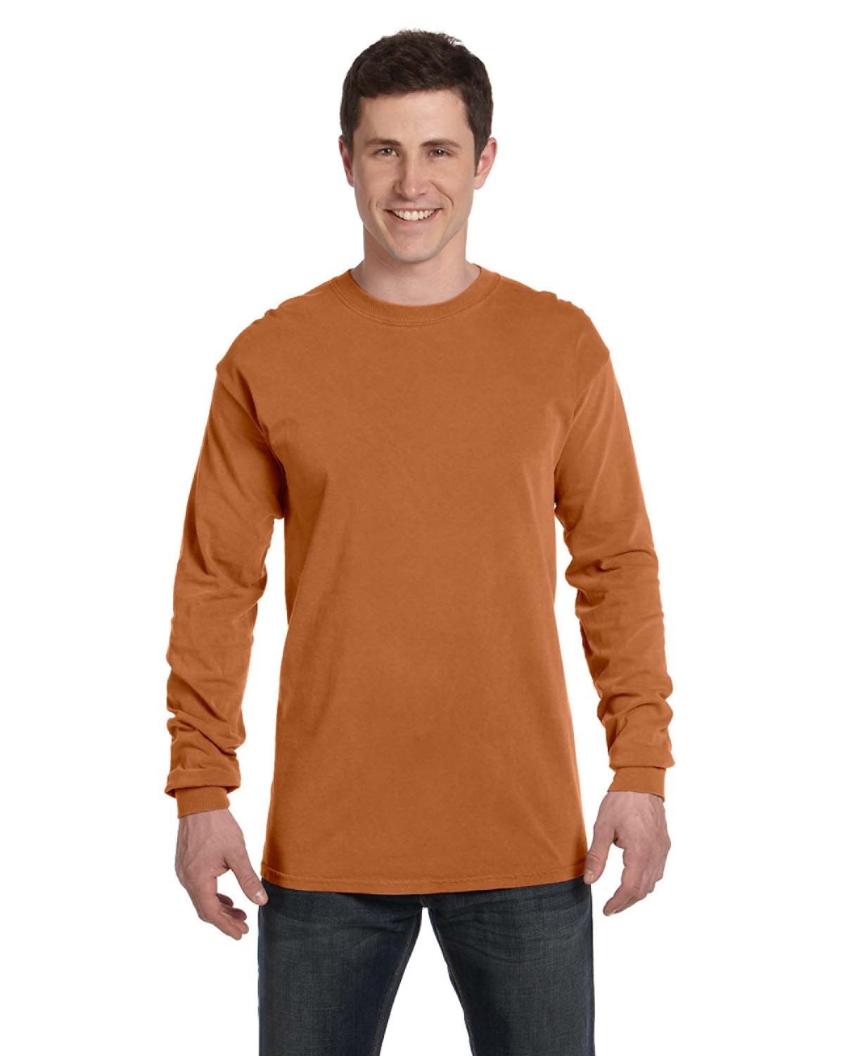 C6014 Comfort Colors Ringspun Garment-Dyed Long-Sleeve T-Shirt, TShirt Color: yam