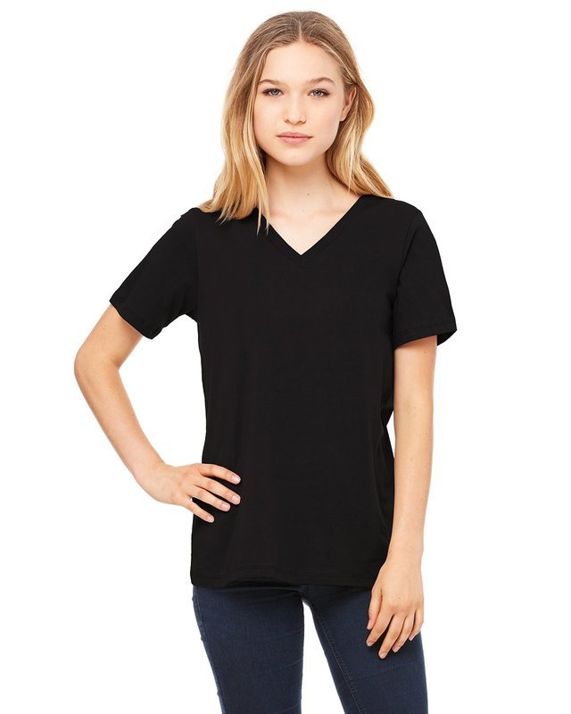 6405 Bella + Canvas Ladies' Relaxed Jersey Short-Sleeve V-Neck T-Shirt