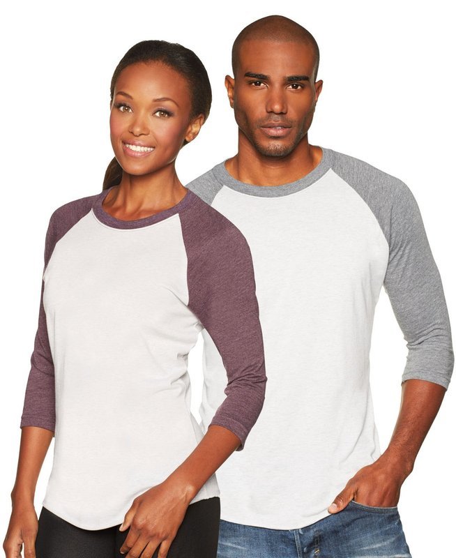NL6051 - TRI-BLEND UNISEX 3/4 RAGLAN