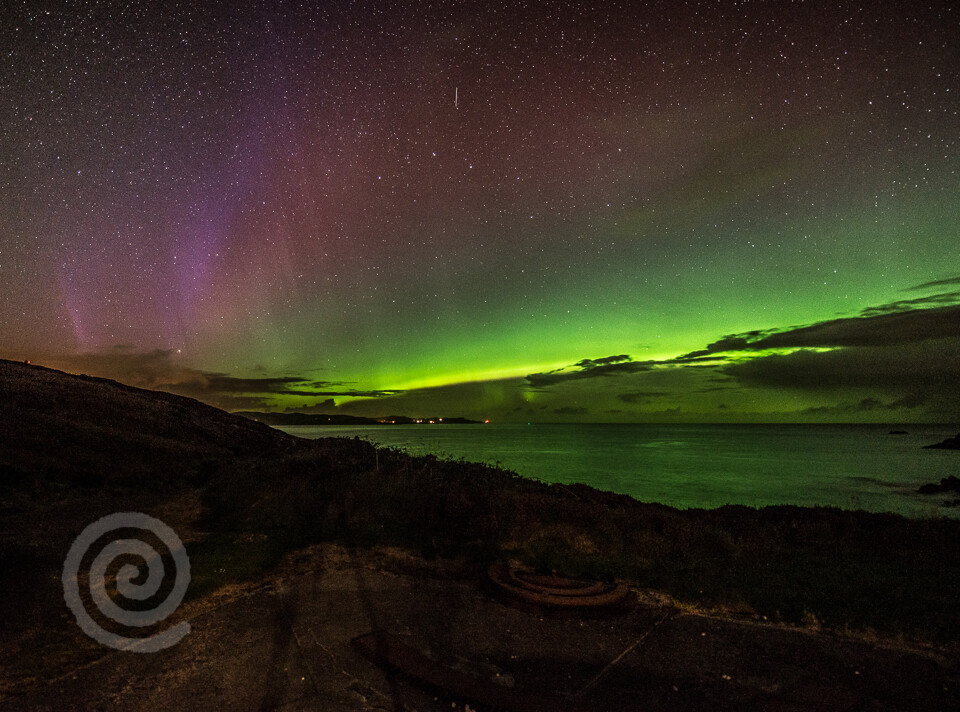The Northern Lights from Fort Dunree