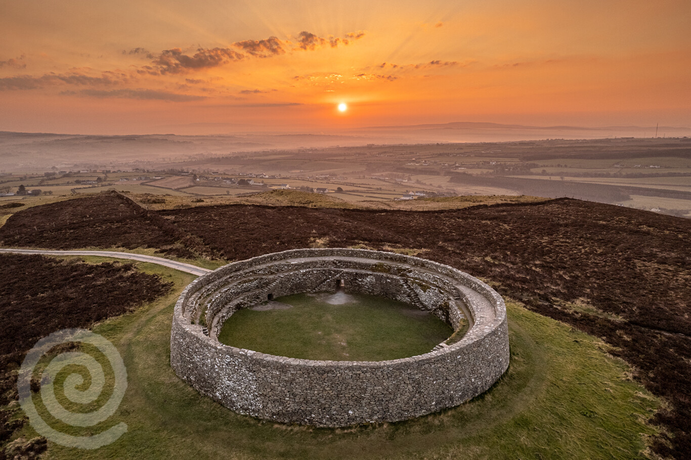 The Grianan Sunrise in March