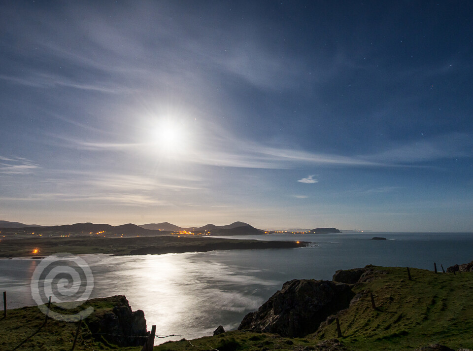 Moonlight Reflections from Knockmany Bens