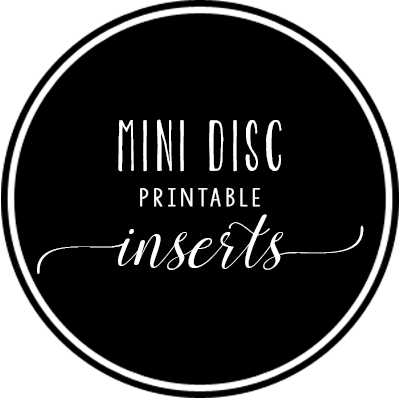 Mini Disc Printable Planner Inserts