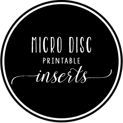 Micro Disc Printable Planner Inserts