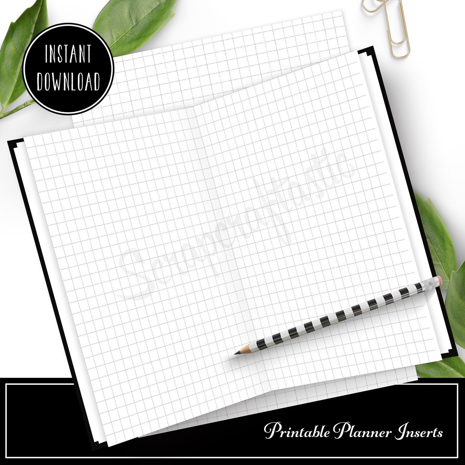 PLANNER BASICS - Printable Grid Pattern for Planners and Traveler's Notebooks