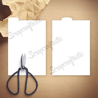 PHOTO ALBUM (Large) 2 Rounded Top Tab Divider Printable Templates Cut & Labels