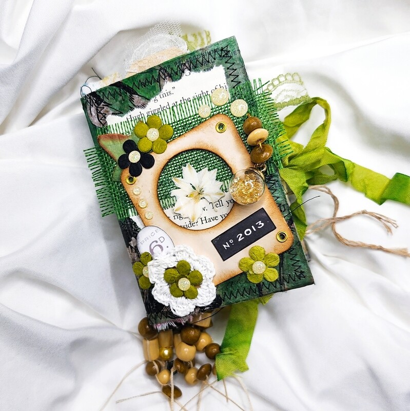 Upcycled Drink Box Handmade Junk Journal