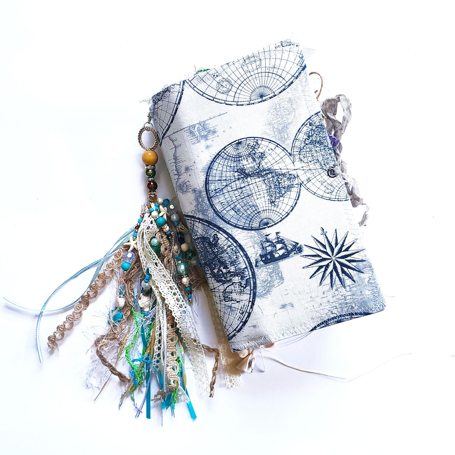 Mermaid Sea Traveler's Notebook Style Handmade Junk Journal