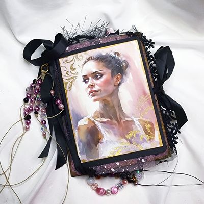 Ballet Swan Envelope Handmade Junk Journal