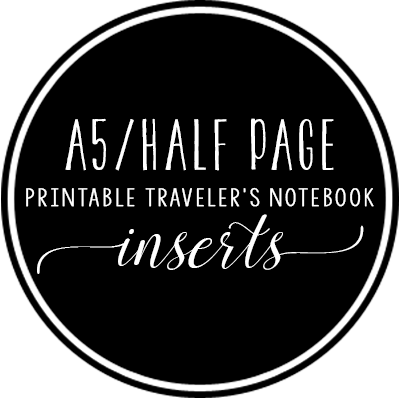 A5 Half Page TN Printable Inserts