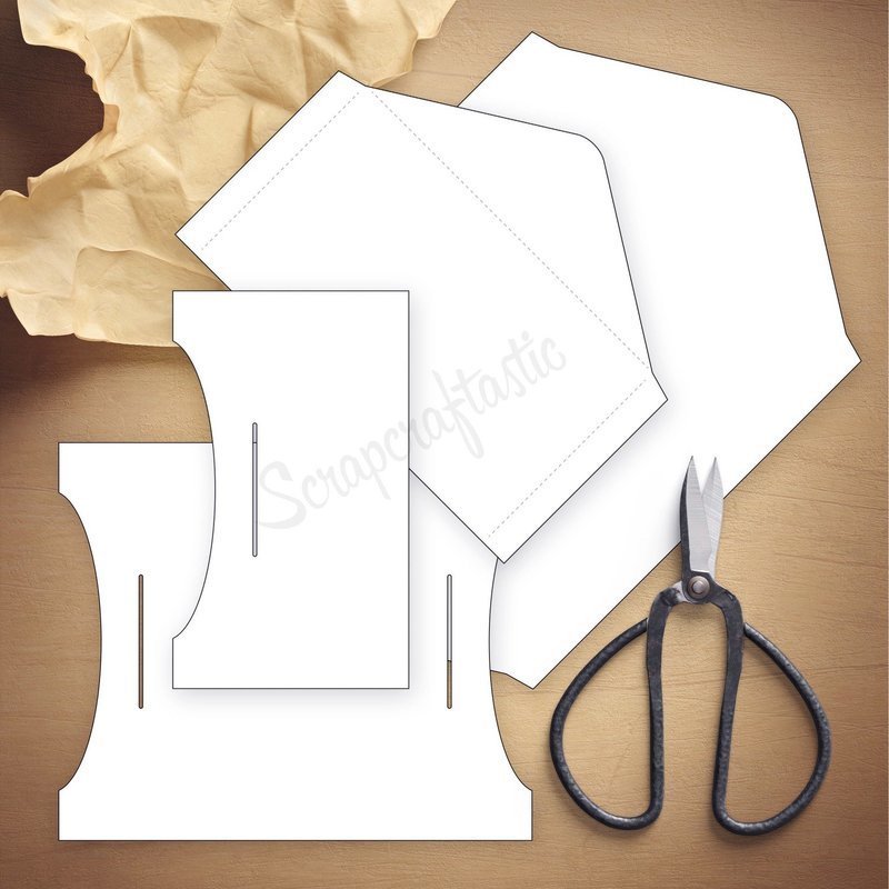 Double Envelope Micro Traveler's Notebook Insert Template & Cut File