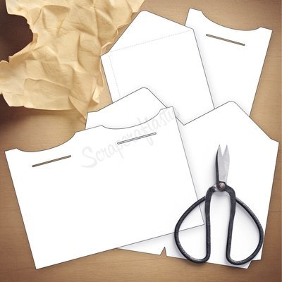 Double Envelope B6 Size Traveler's Notebook Insert Template & Cut Files