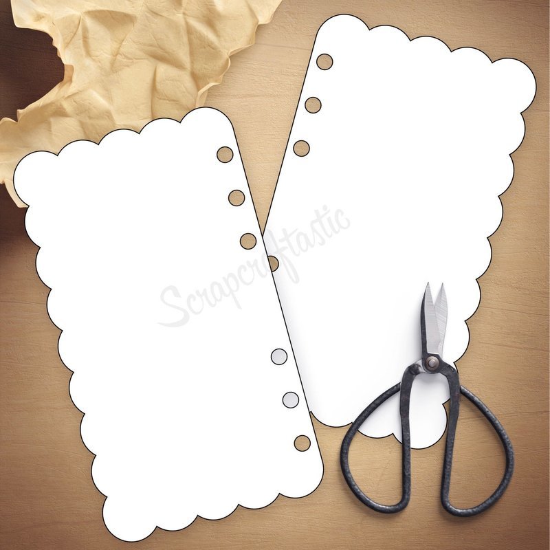 Scallop Personal Size Dashboard Cut Files and Templates
