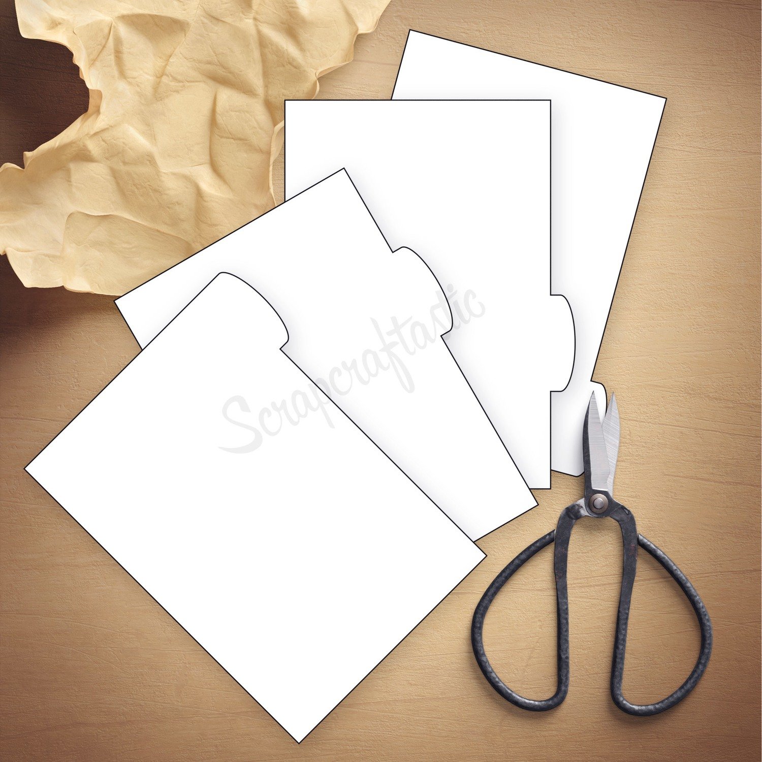 POCKET RINGS - 4 Rounded Tab Divider Printable Templates and Cut Files