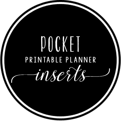 Pocket Rings Printable Planner Inserts
