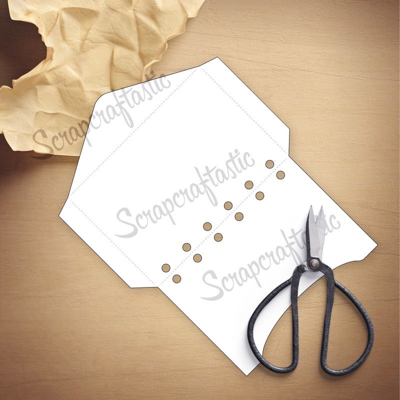 POCKET RINGS A7 - Envelope Template & Cut Files