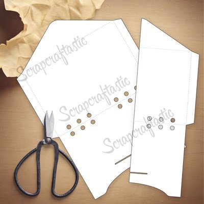PERSONAL WIDE RINGS - Envelope Template & Cut Files