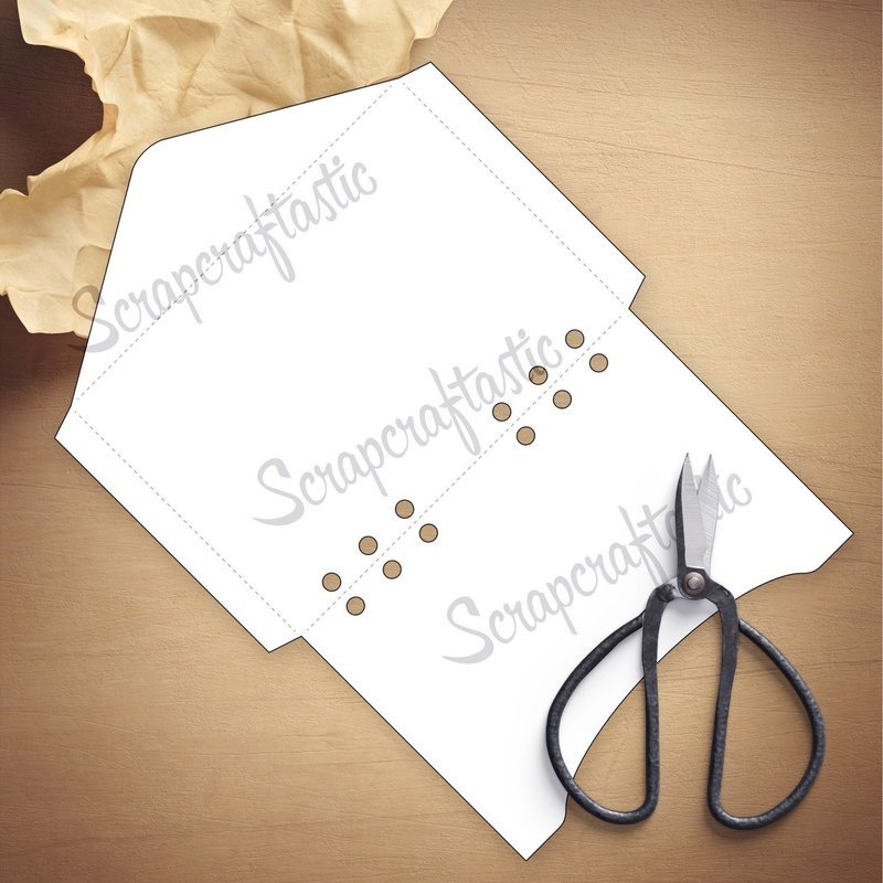 A6 RINGS - Envelope Template & Cut Files