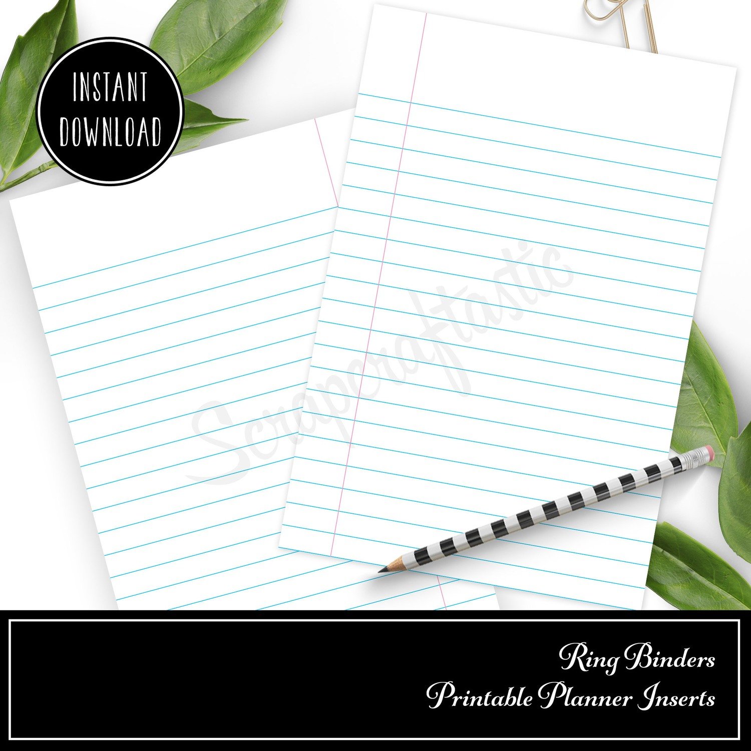 shop scrapcraftastic personal rings notebook paper lined rings printable insert printable traveler s notebook inserts planner inserts stickers
