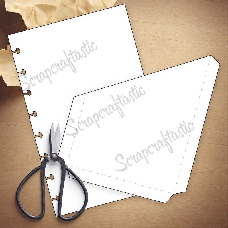 HALF LETTER DISCS Folder Insert Template and Cut Files