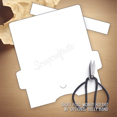 Short Fold Money Holder Template