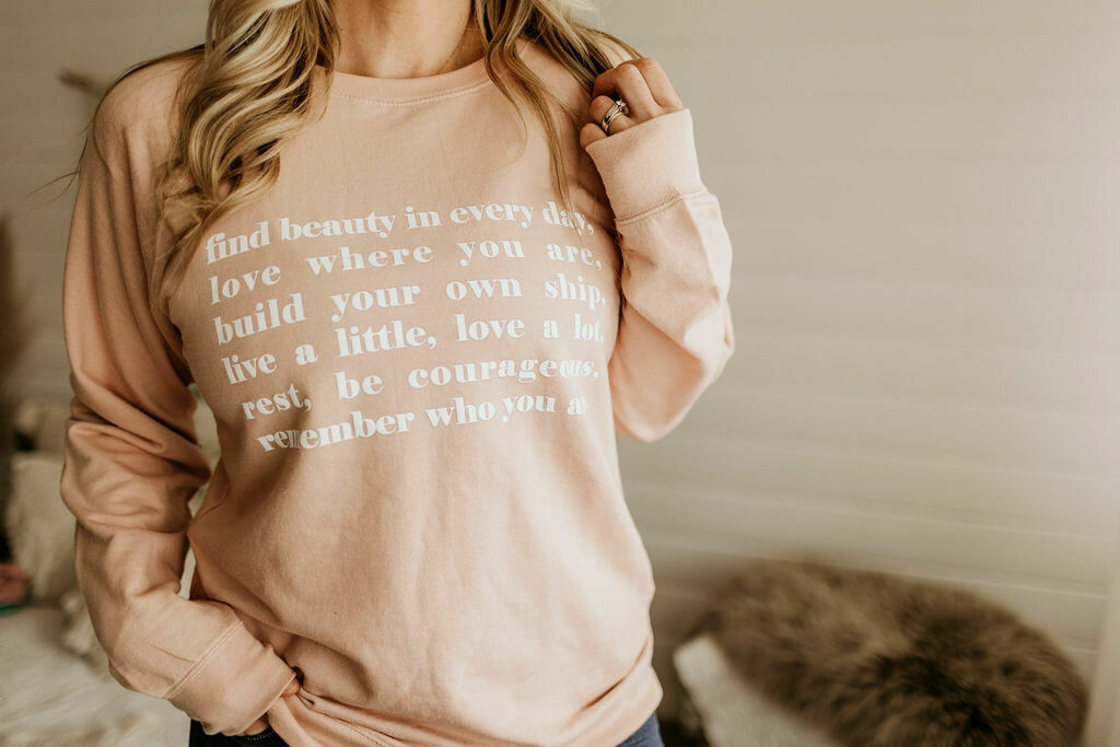 'love where you are' crew - SALE