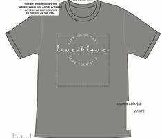 live &amp; love grey tee - SALE