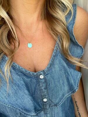 Turquoise drop necklace