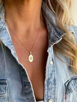 70s style drop necklace