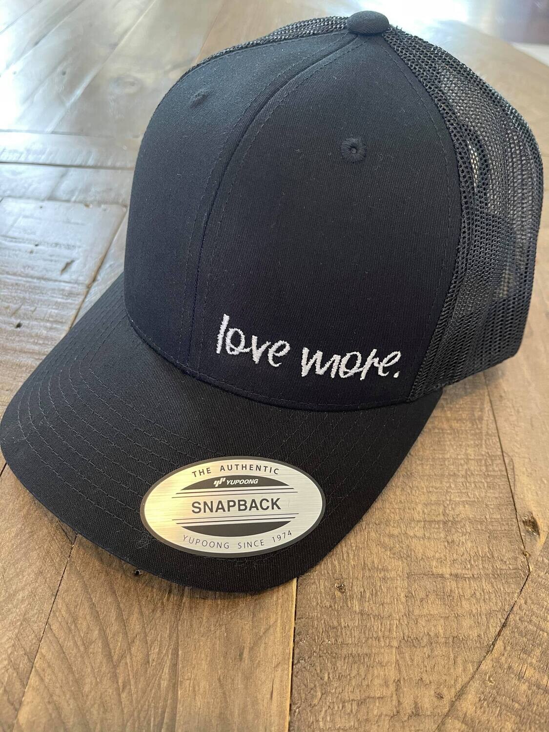 love more. black ball cap
