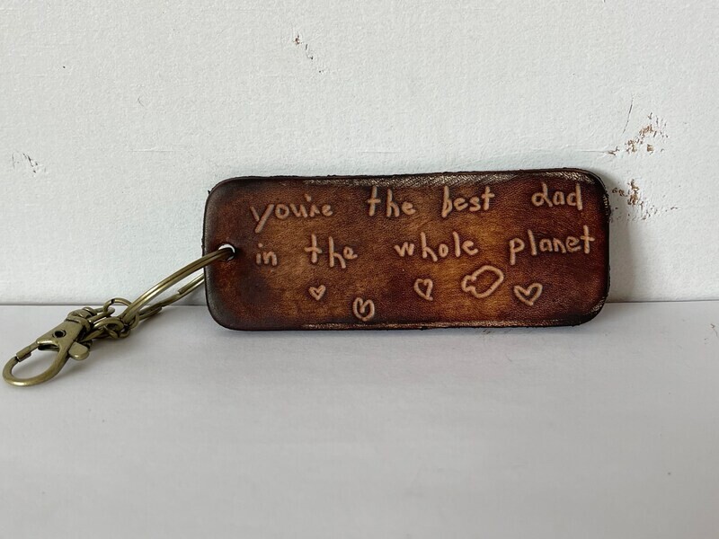 Handwritten key chain