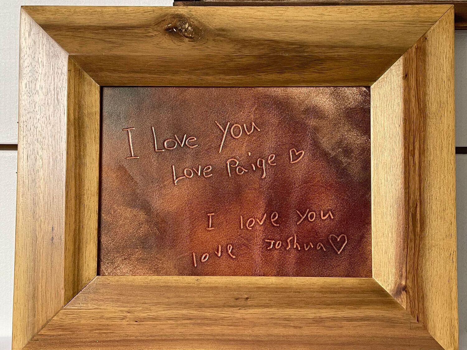 Handwritten Framed piece