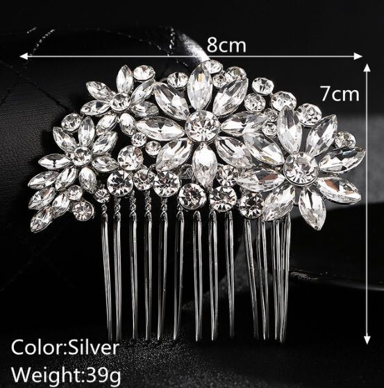 Haarspeld met grote strass stenen