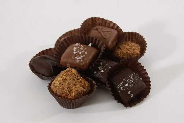 Assorted Toffee in wide view
